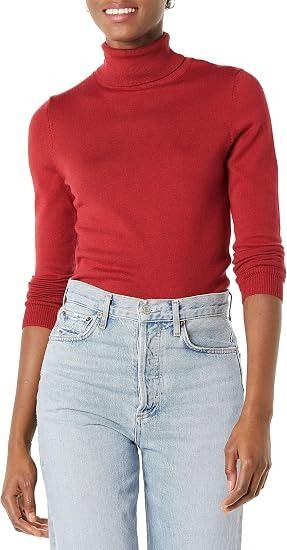 Red Turtleneck Sweater image 4